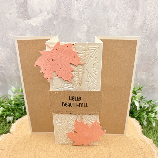 Hello Beauti-Fall Autumn Themed Handmade Card-1