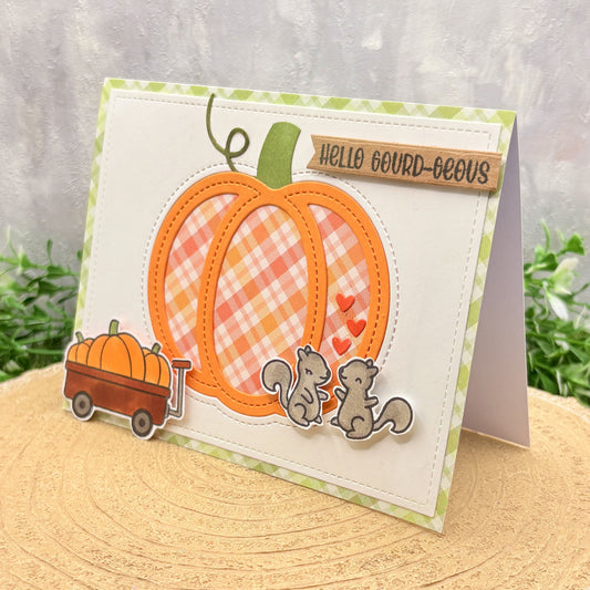 Hello Gourd-geous Funny Pun Handmade Card-1