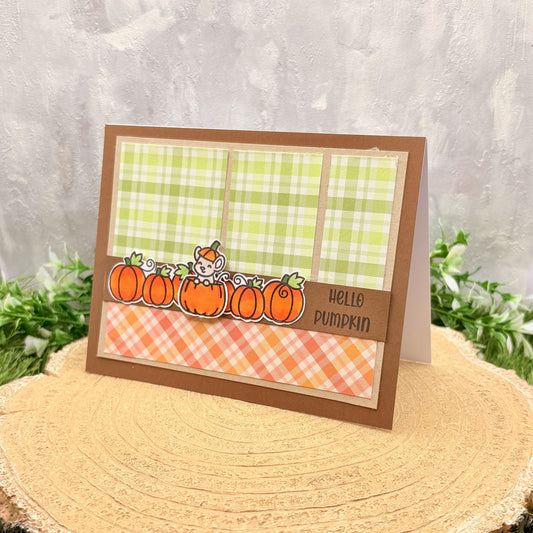Hello Pumpkin Handmade Card-1