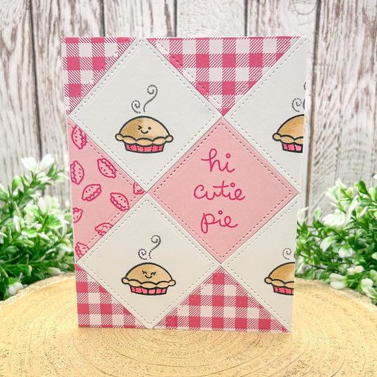 Hi Cutie Pie Handmade Love & Valentine's Card