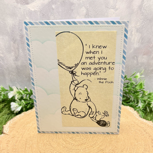 Honey Bear Cartoon Quote Handmade Character Card-1