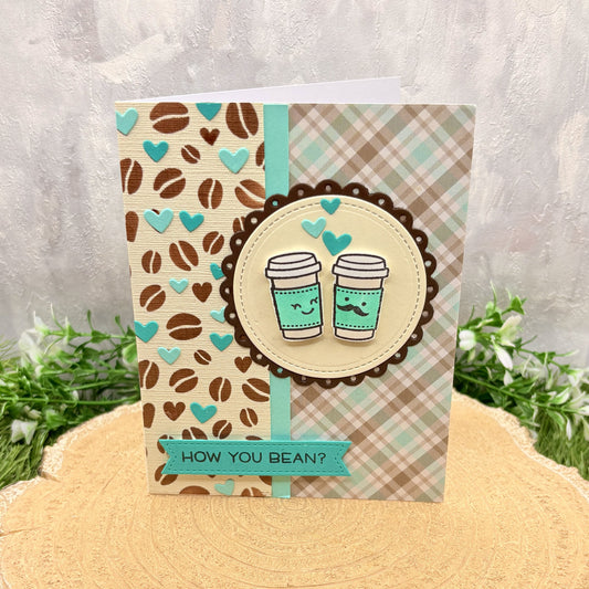 How You Bean Coffee Cup Handmade Card-1