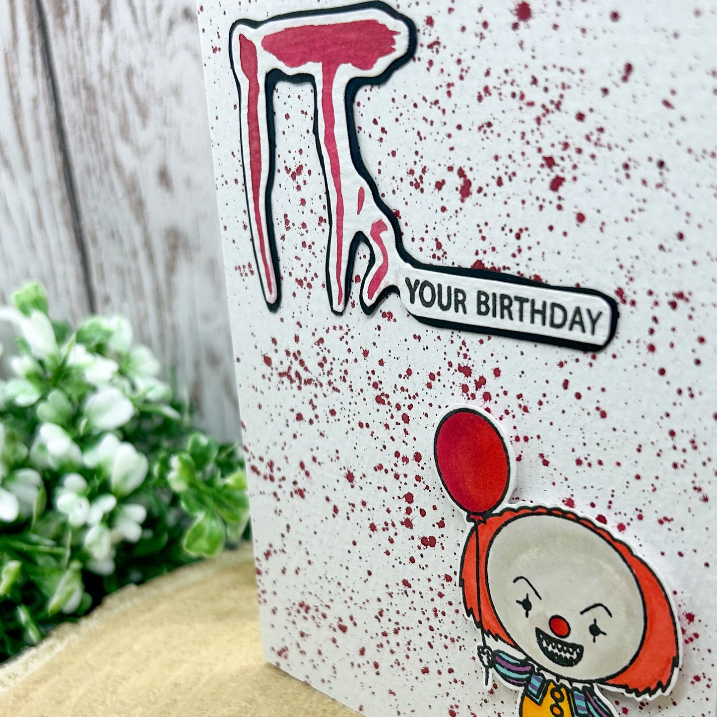 IT Pennywise Handmade Character Themed Birthday Card-2