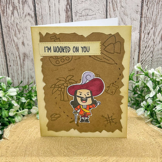 I'm Hooked On You Handmade Character Themed Card-1