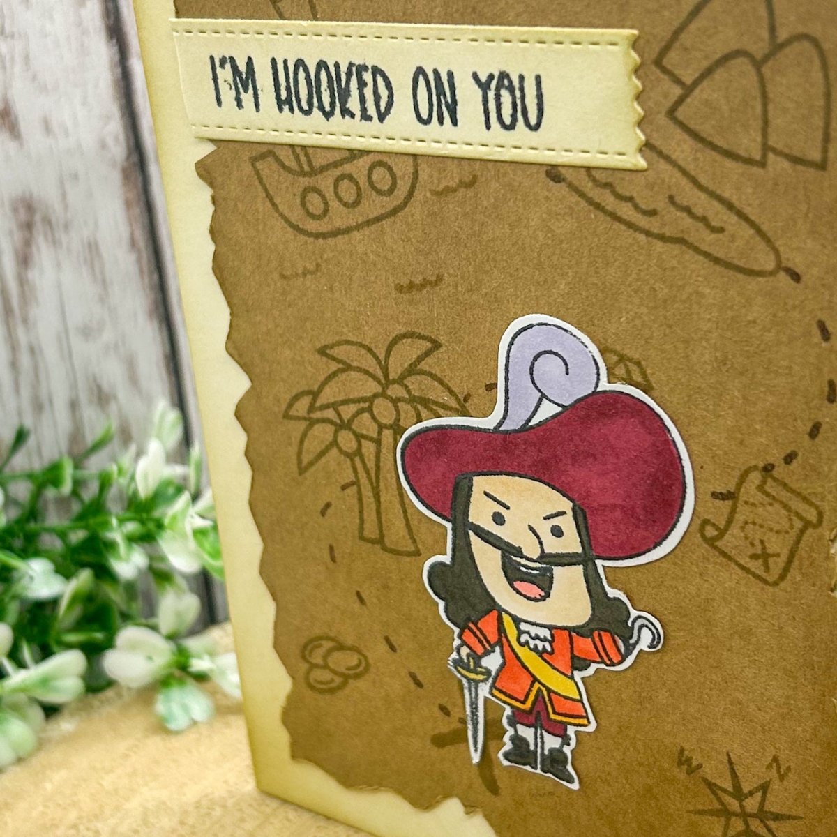 I'm Hooked On You Handmade Character Themed Card-2