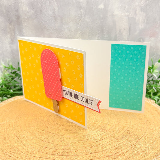 Ice Lolly You're The Coolest Handmade Card