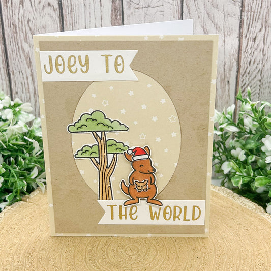 Joey To The World Handmade Christmas Card-1