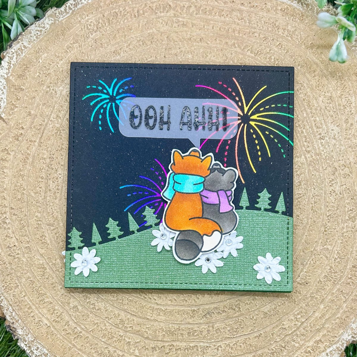 Let's Celebrate Standing Handmade Card-2
