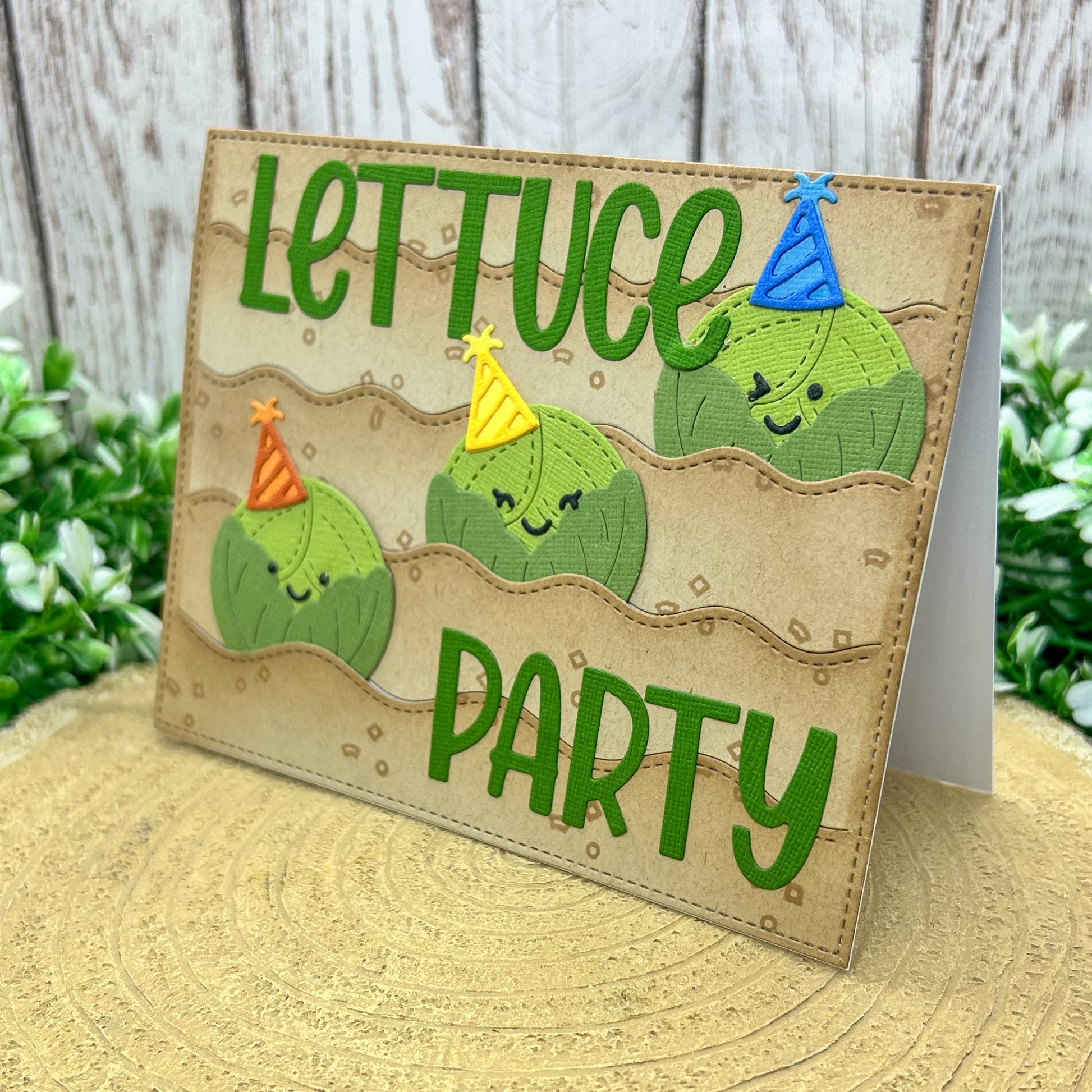 Lettuce Party Funny Handmade Birthday Card-1