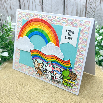 Love Is Love Born This Way PRIDE LGBT Handmade Card-1
