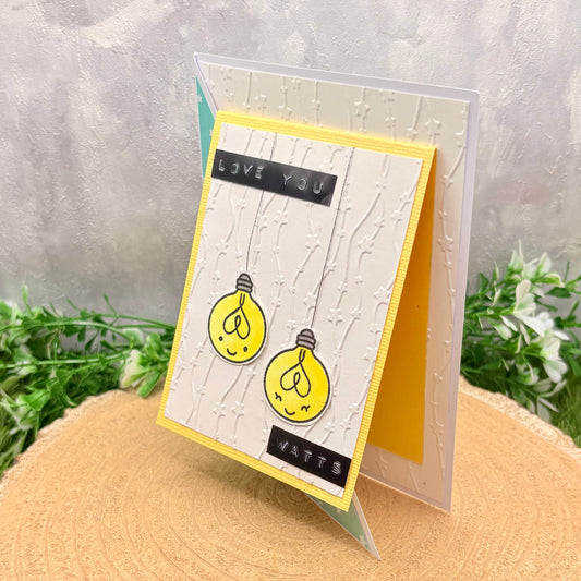 Love You Watts Handmade Valentine's Day Card-1