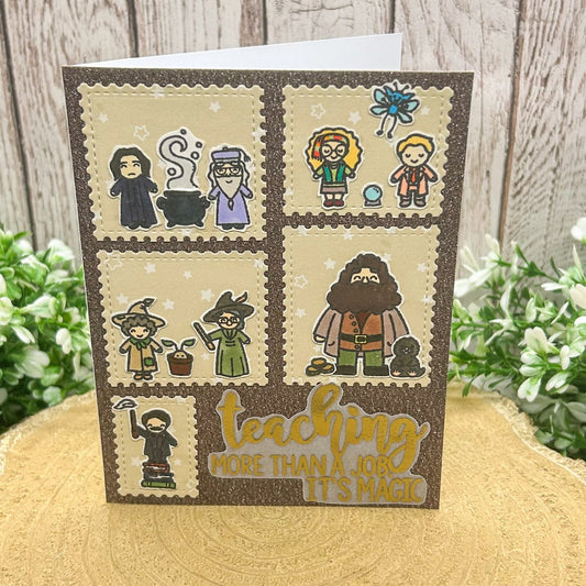Magical Teachers Handmade Character Themed Card-1