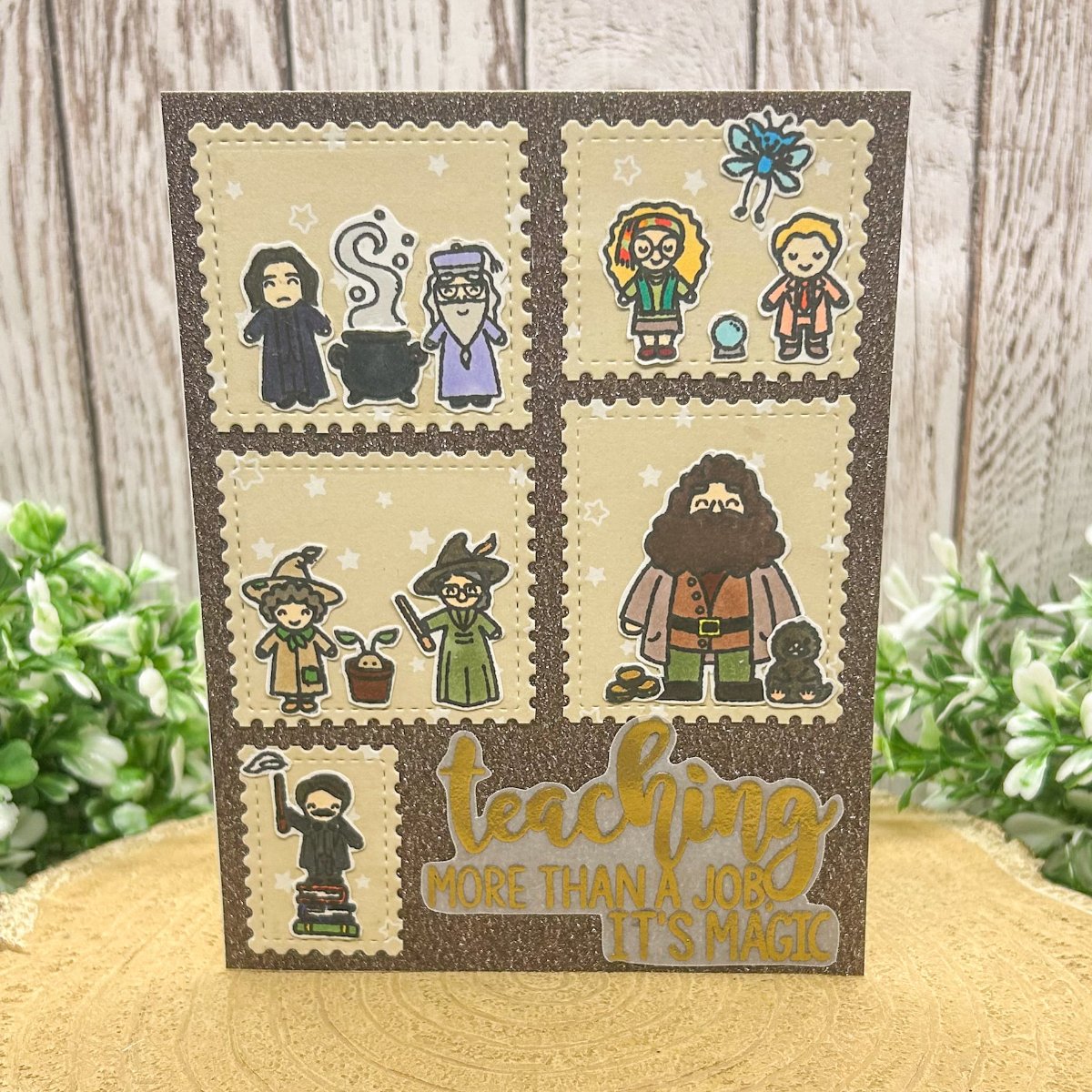 Magical Teachers Handmade Character Themed Card