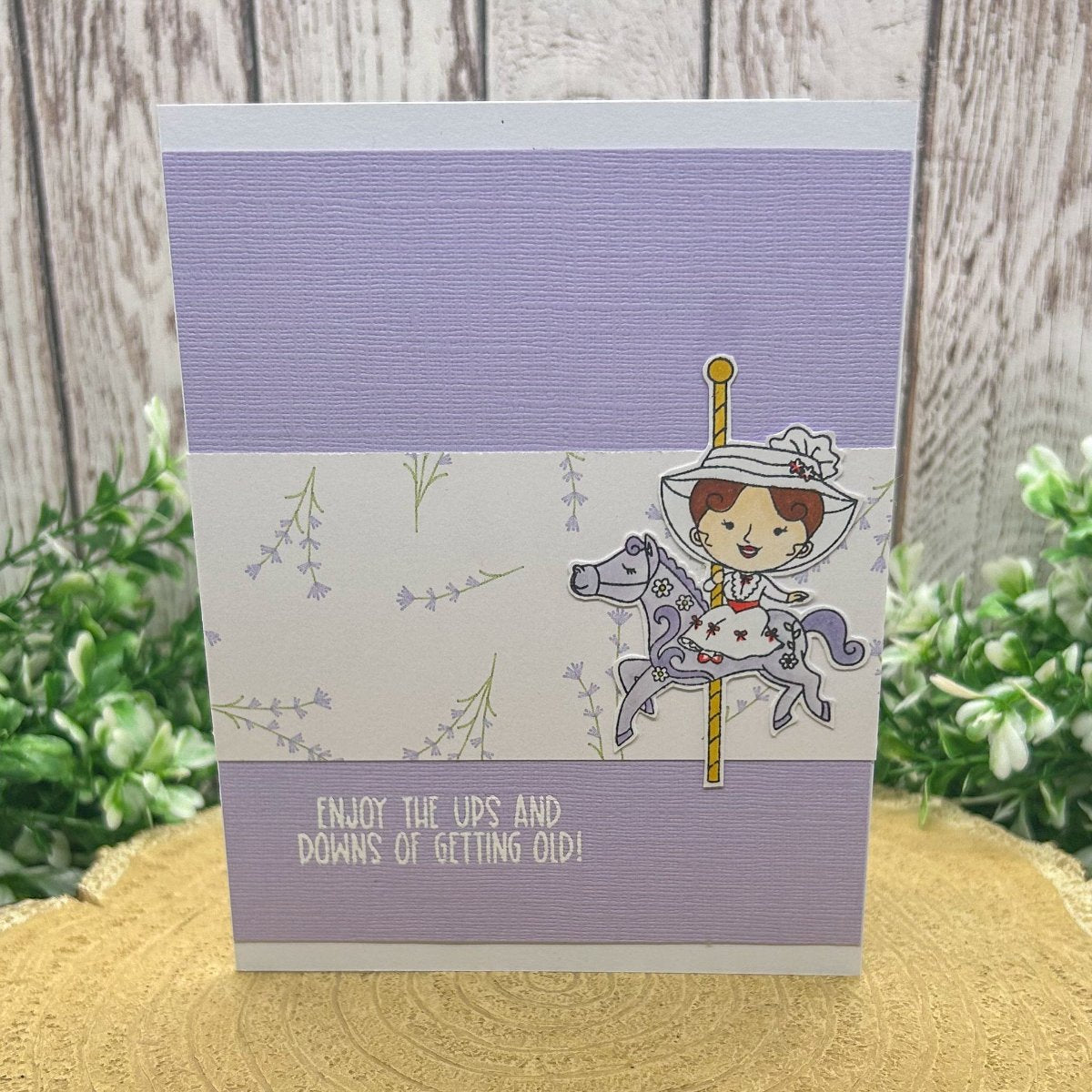 Mary Enjoy Getting Old Handmade Character Card