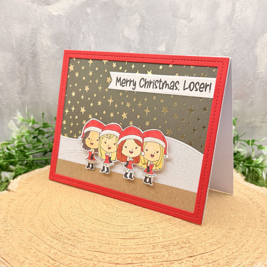 Mean Girls Merry Christmas Loser Handmade Character Card-1