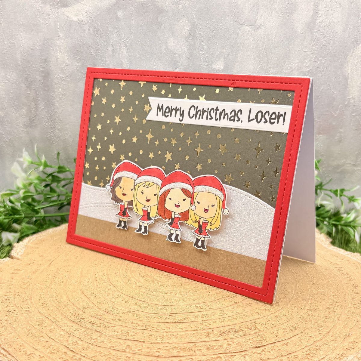 Mean Girls Merry Christmas Loser Handmade Character Card-1