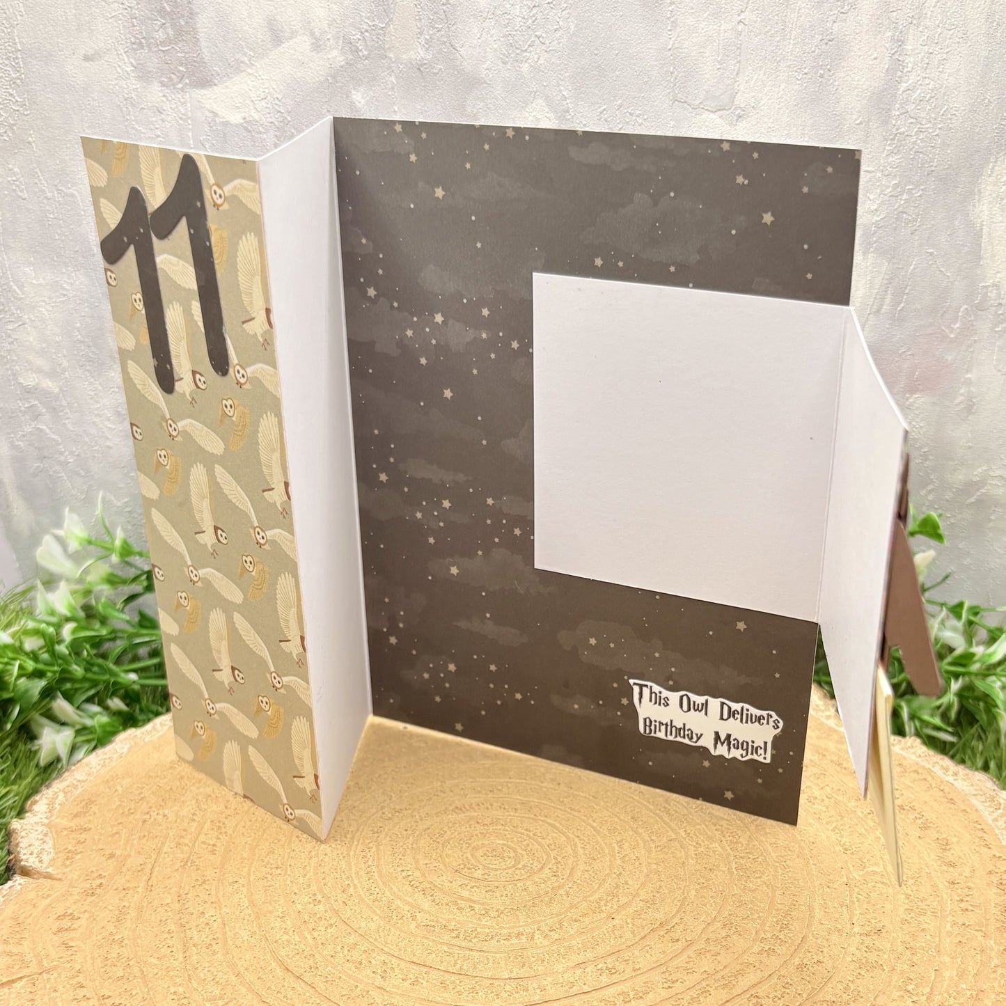 Messenger Owl Character Themed 11th Birthday Card-2