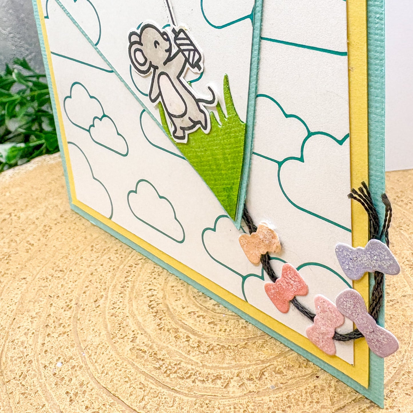 Mice & Kite Carefree Day Handmade Birthday Card-2
