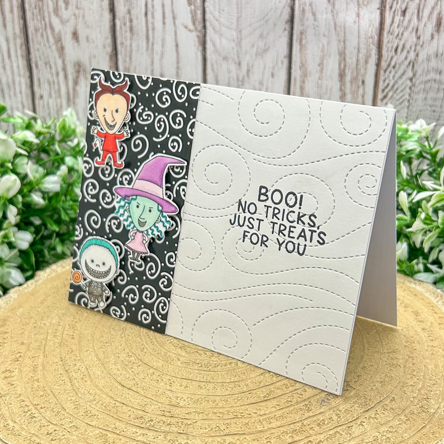 Mischief Trio Handmade Character Themed Card-1
