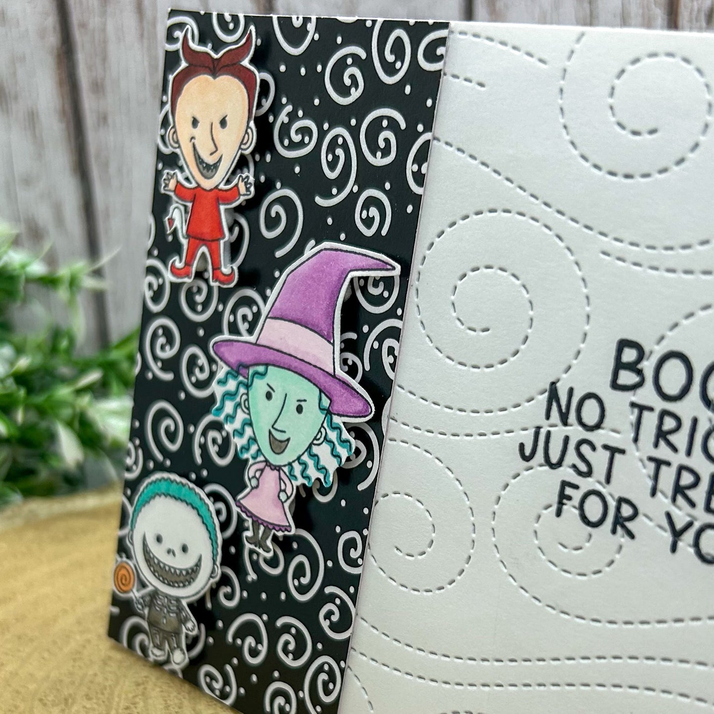 Mischief Trio Handmade Character Themed Card-2