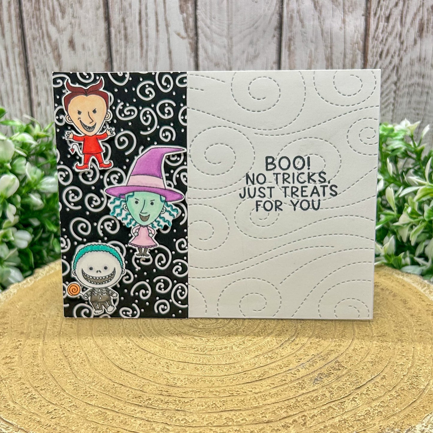 Mischief Trio Handmade Character Themed Card