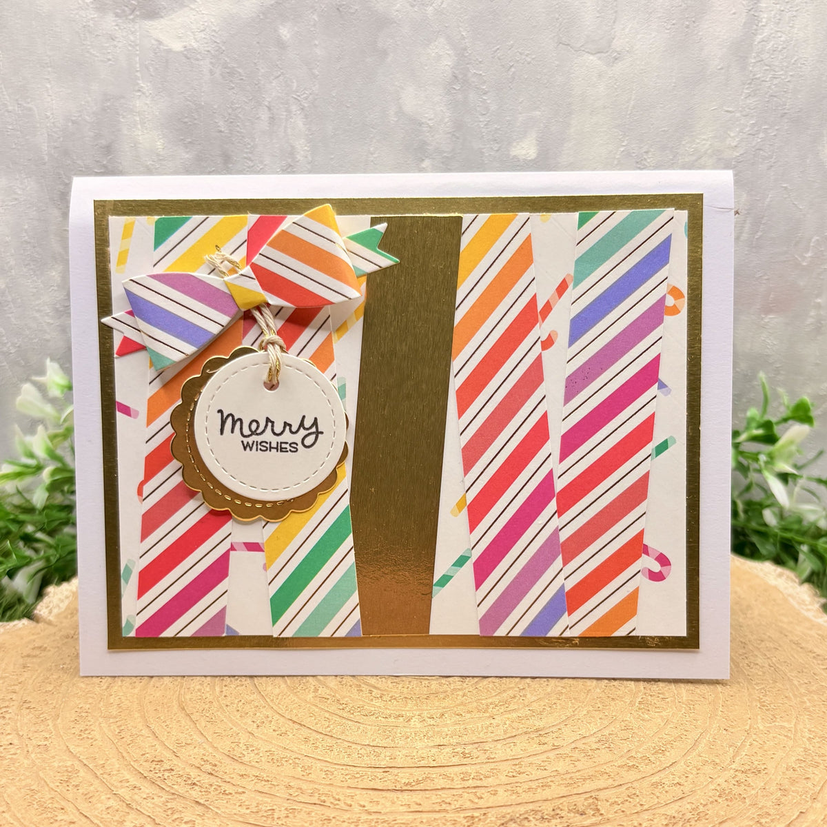 Multicolour Gift Card Holder Handmade Christmas Card