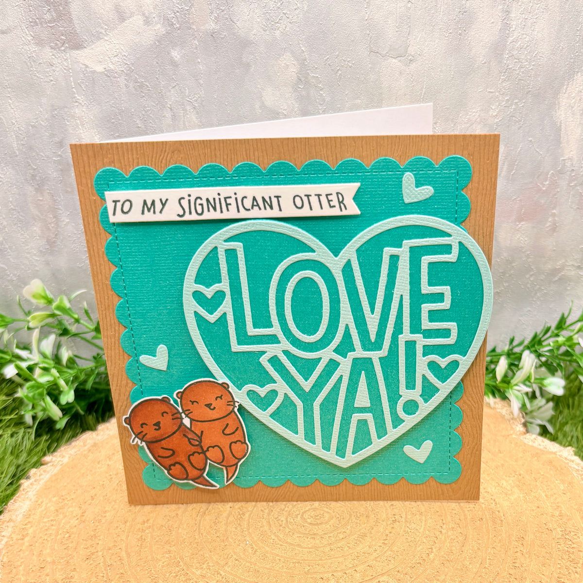 My Significant Otter Handmade Valentine's Day Card-1