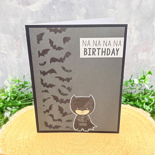 Na Na Na Na BatGuy Handmade Character Themed Birthday Card-1