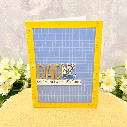 No One Measures To You Handmade Father's Day Card-1