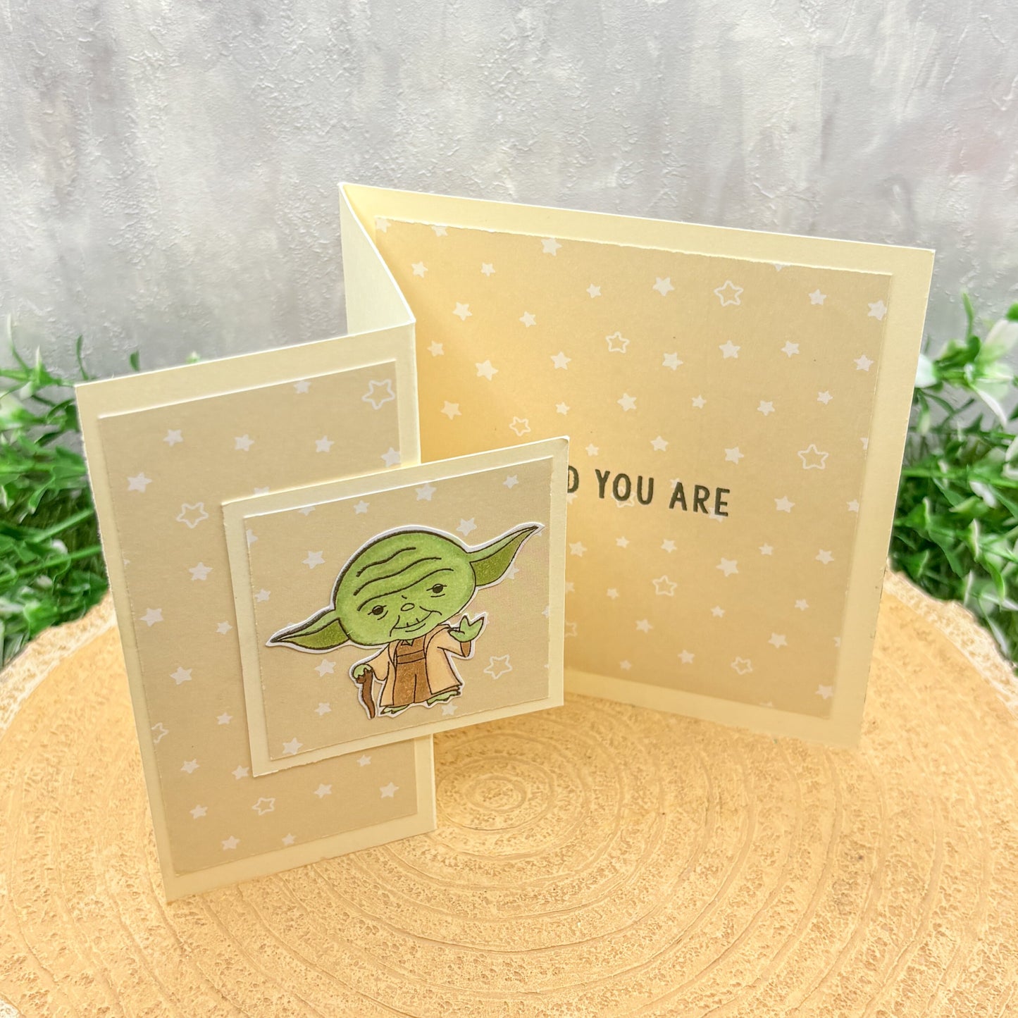 Old You Are Green Guy Handmade Character Birthday Card-2