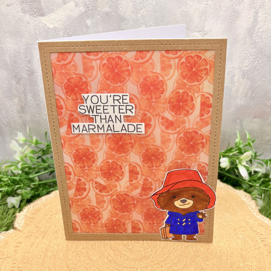 Paddington Sweeter Than Marmalade Handmade Character Card-1