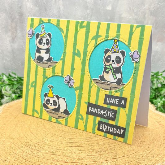 Panda-tastic Handmade Birthday Card-1
