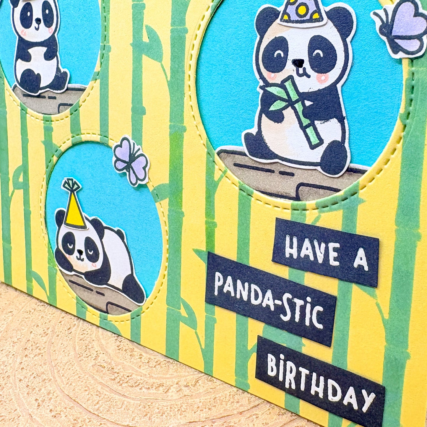 Panda-tastic Handmade Birthday Card-2