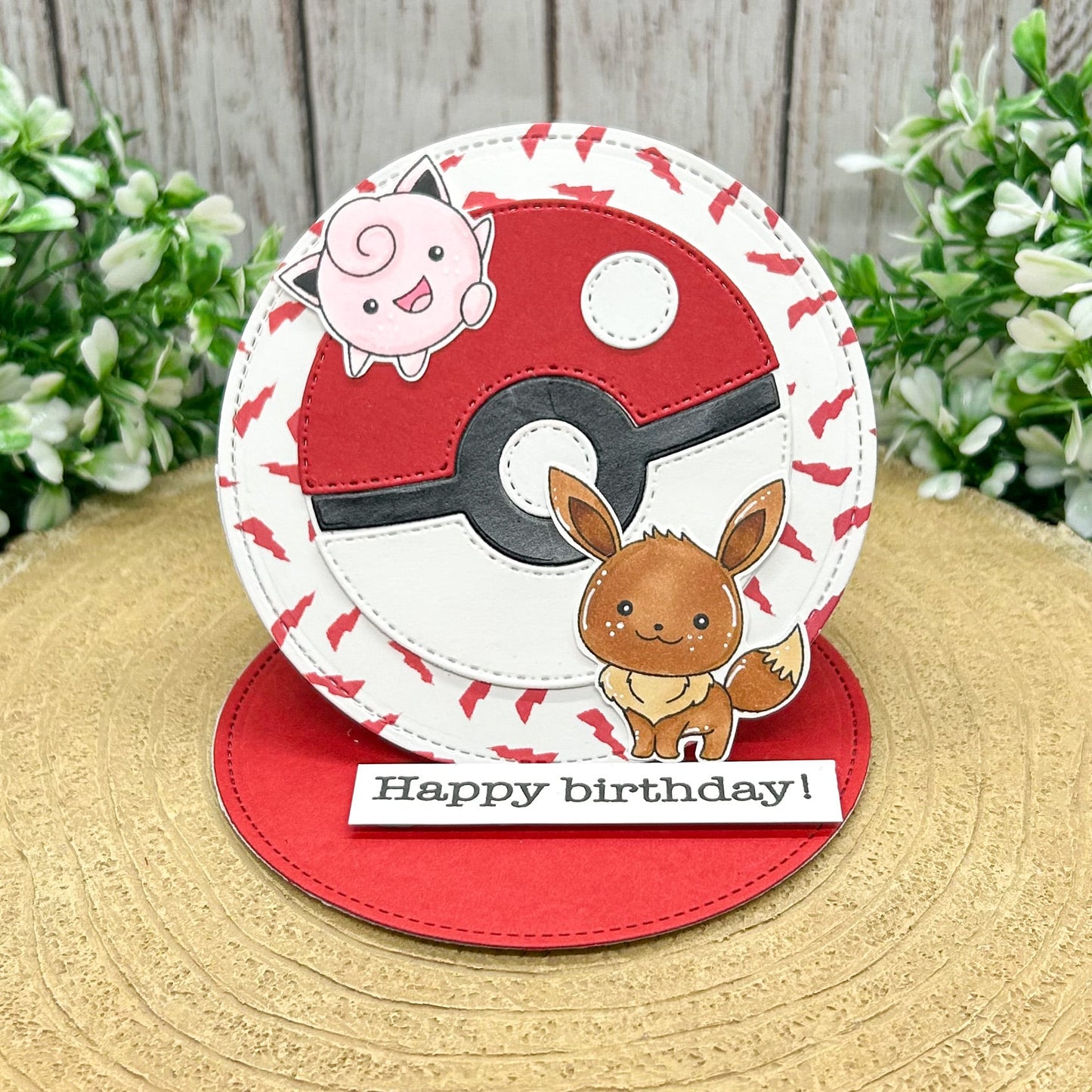 Perfect Catch Duo Standing Handmade Birthday Card