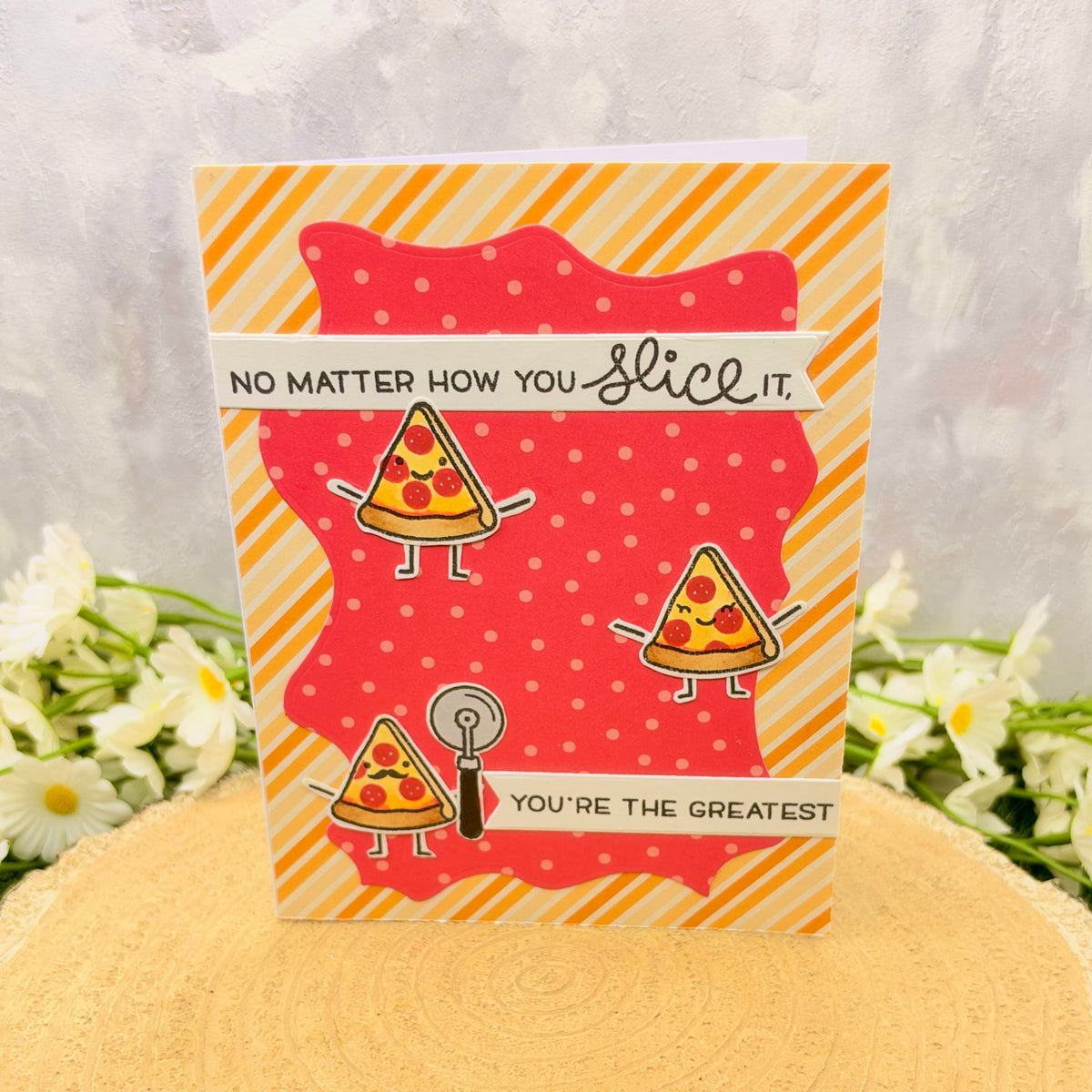 Pizza Pun Handmade Birthday Card-1