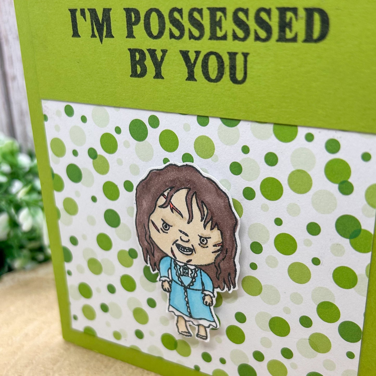 Possessed By You Regan Exorcist Handmade Character Card