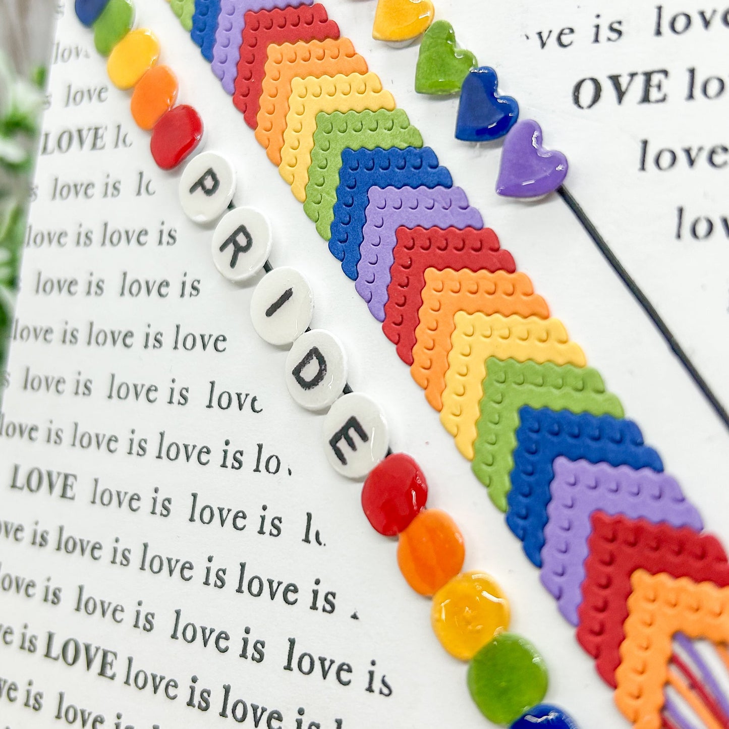 Pride Friendship Bracelet PRIDE LGBT Handmade Card-2