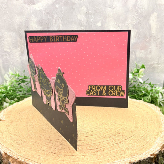 Puppet Friends Handmade Character Birthday Card-1