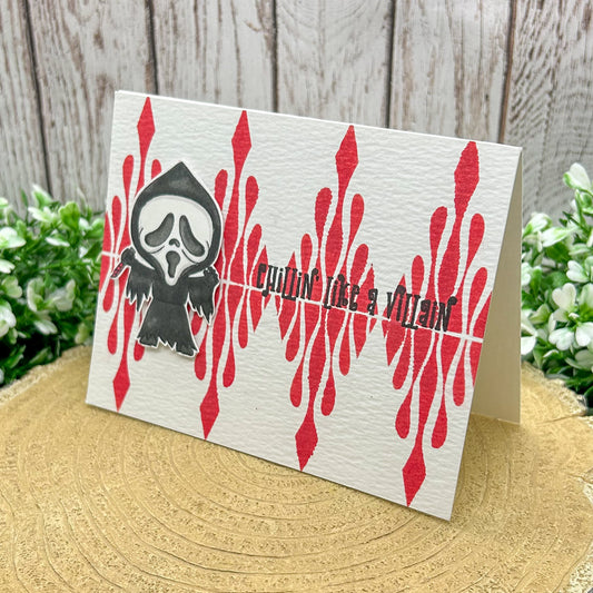 SCREAM Chillin Like A Villain Handmade Character Card-1