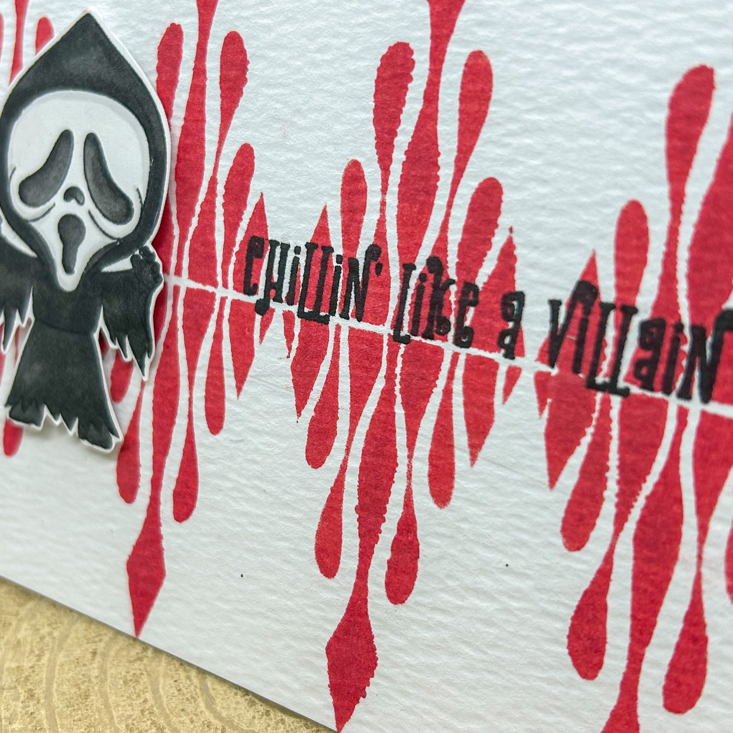 SCREAM Chillin Like A Villain Handmade Character Card-2