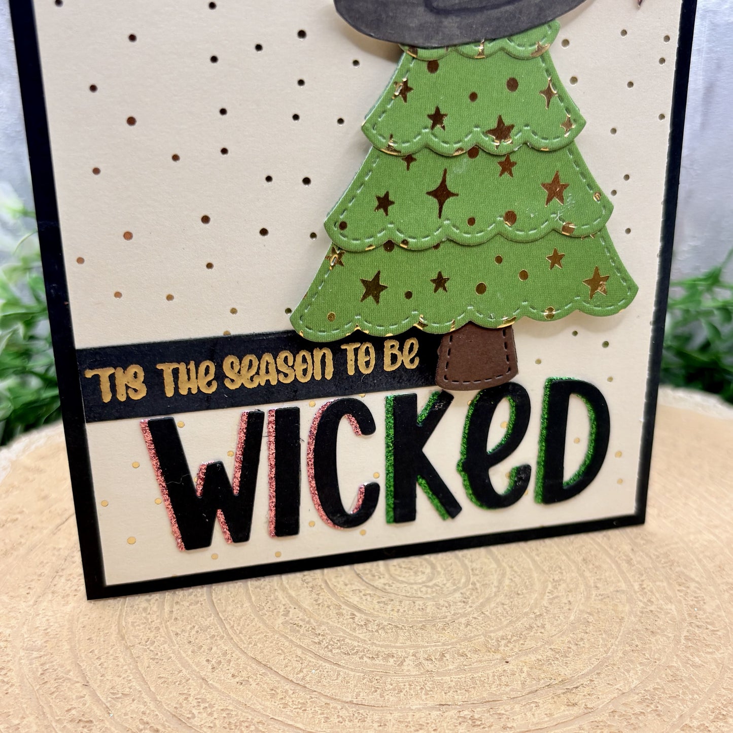 Season To Be Wicked Handmade Character Christmas Card-2