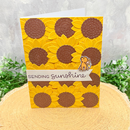 Sending Sunshine Sunflowers Handmade Card-1
