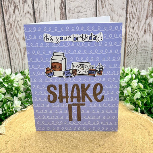 Shake It! It's Your Birthday Handmade Card-1