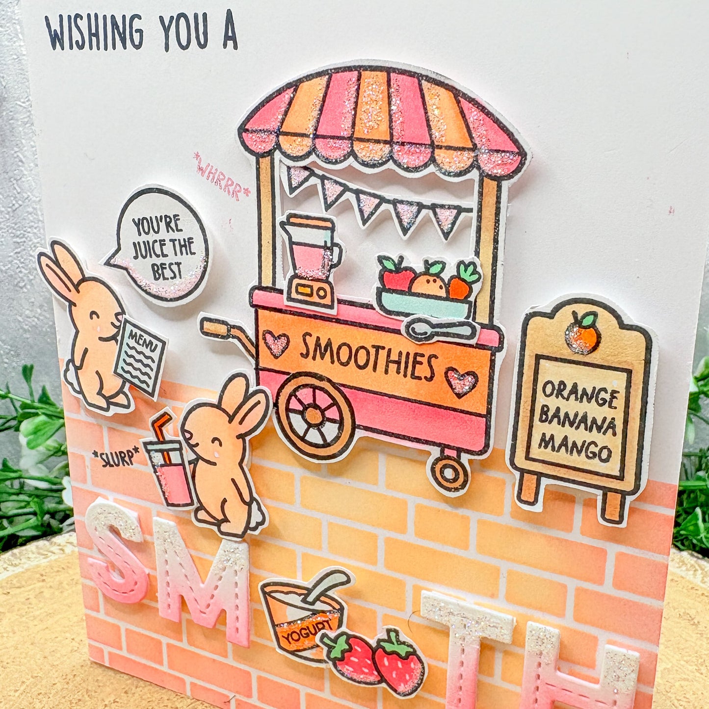 Smoothie Recovery Puns Handmade Get Well Soon Card-2