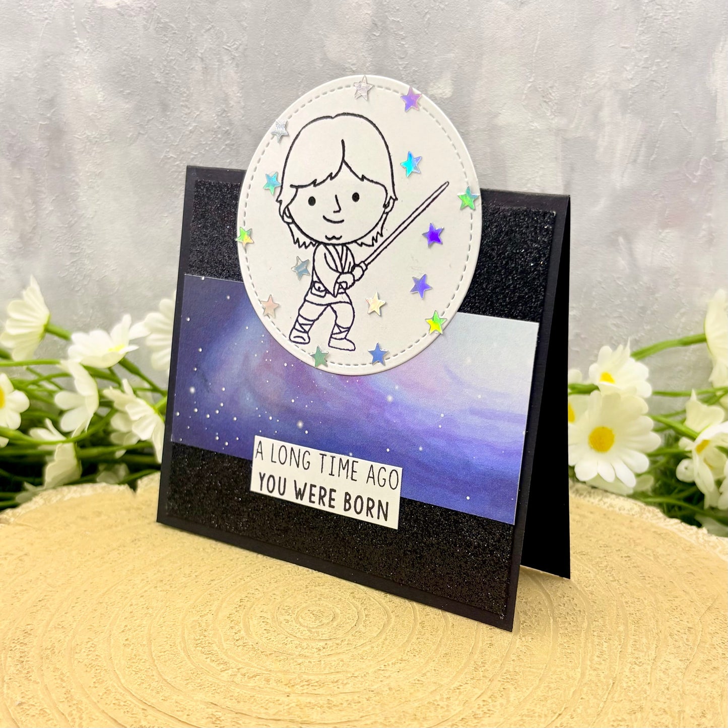 Star Luke Handmade Character Birthday Card