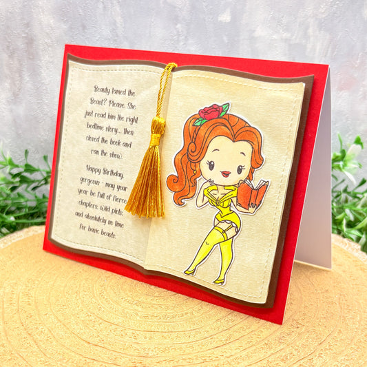 Sultry Belle Verse Handmade Character Themed Birthday Card-1