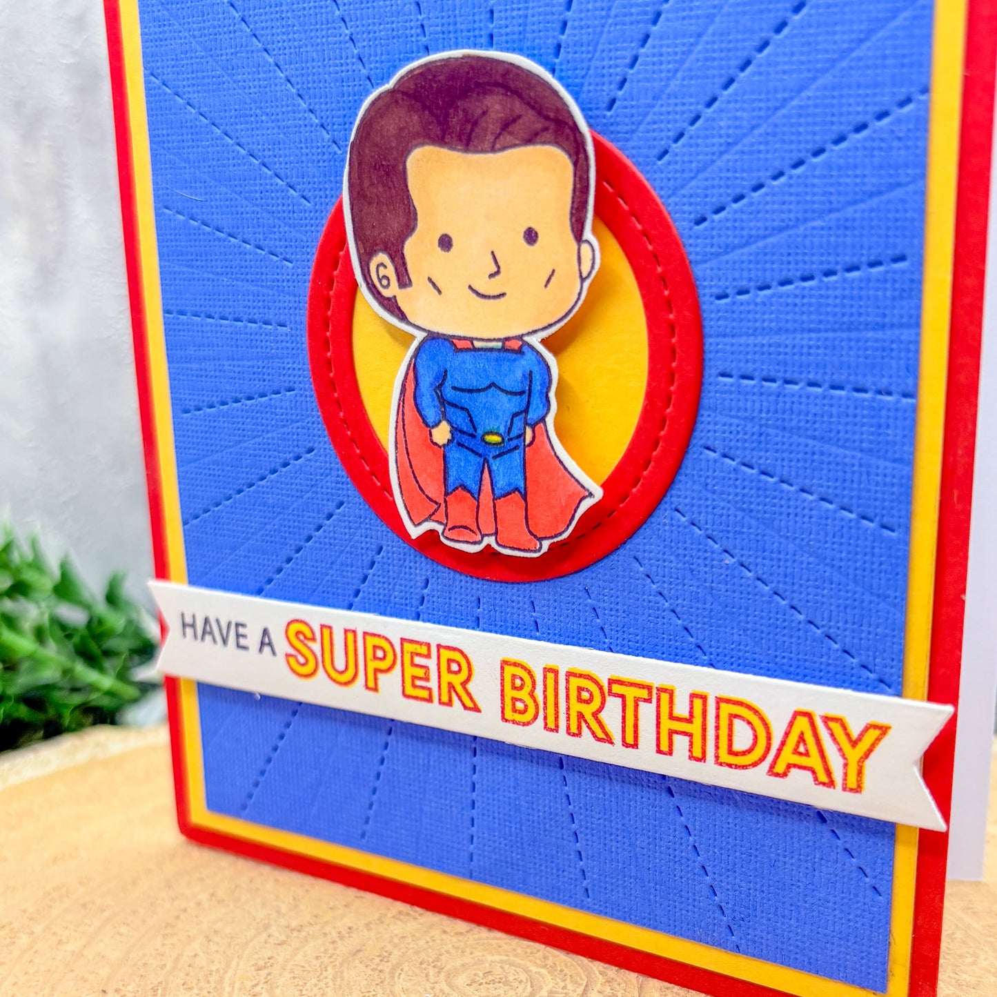 Super Guy Handmade Character Themed Birthday Card-2