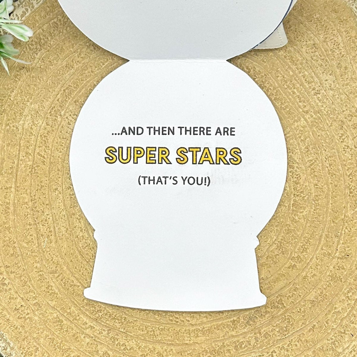 Super Stars Like You Globe Shaped Handmade Card-2