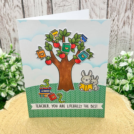 Teacher, You're The Best Handmade Thank You Card-1