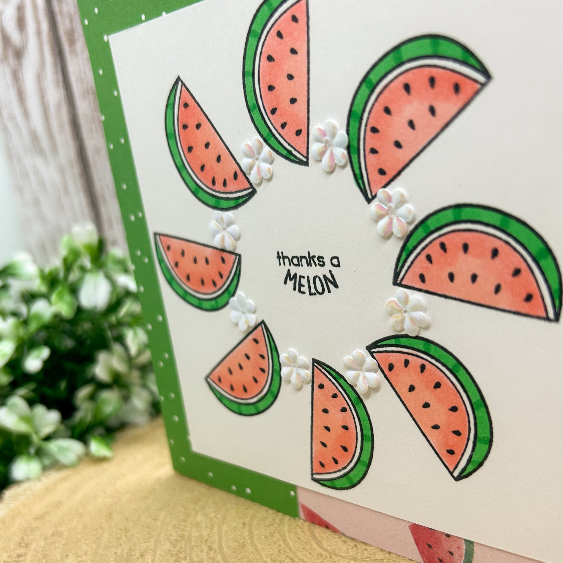 Thanks A Melon Handmade Thank You Card-2